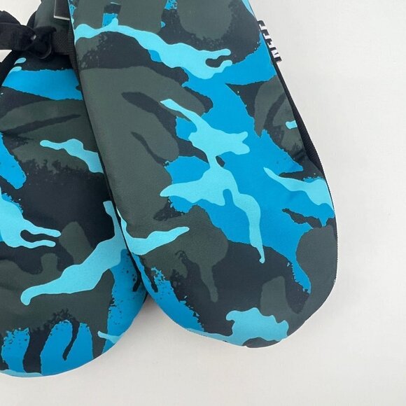 Neff Women's Snow Mitt Mitten Snowboarding Blue Camo Size XL - Picture 3 of 7